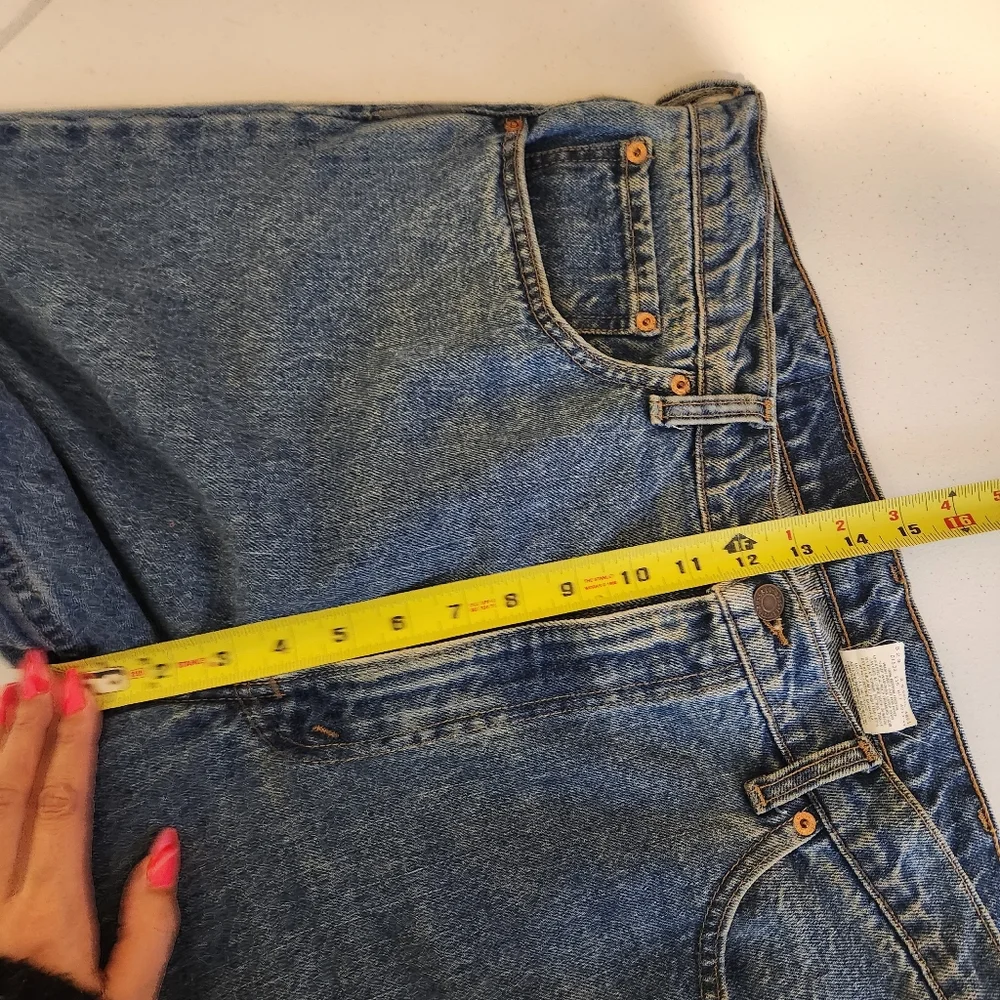 Vintage 90s Levis 550 Light Wash Relaxed Fit Tapered Leg Jeans Plus Size 38 16 - Picture 11 of 12